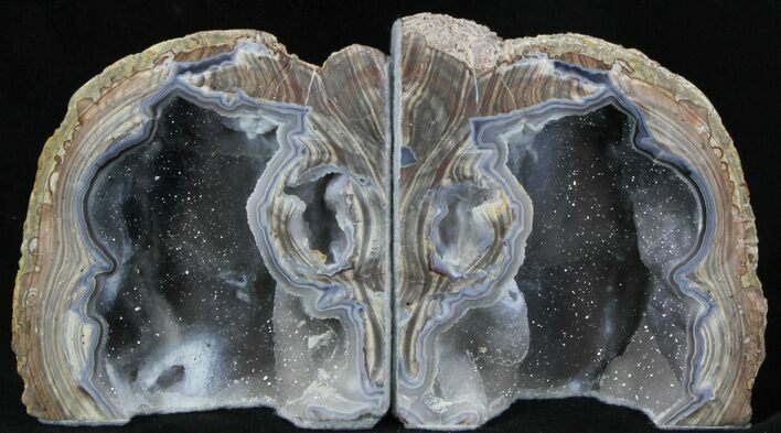 Dugway Geode Bookends - Sparking Crystals #33197